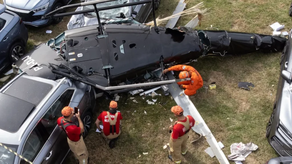 Colisão de helicópteros no Rio: voo visual baseado na observação de pilotos